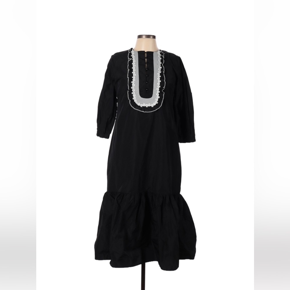 Noir- Black Midi Dress